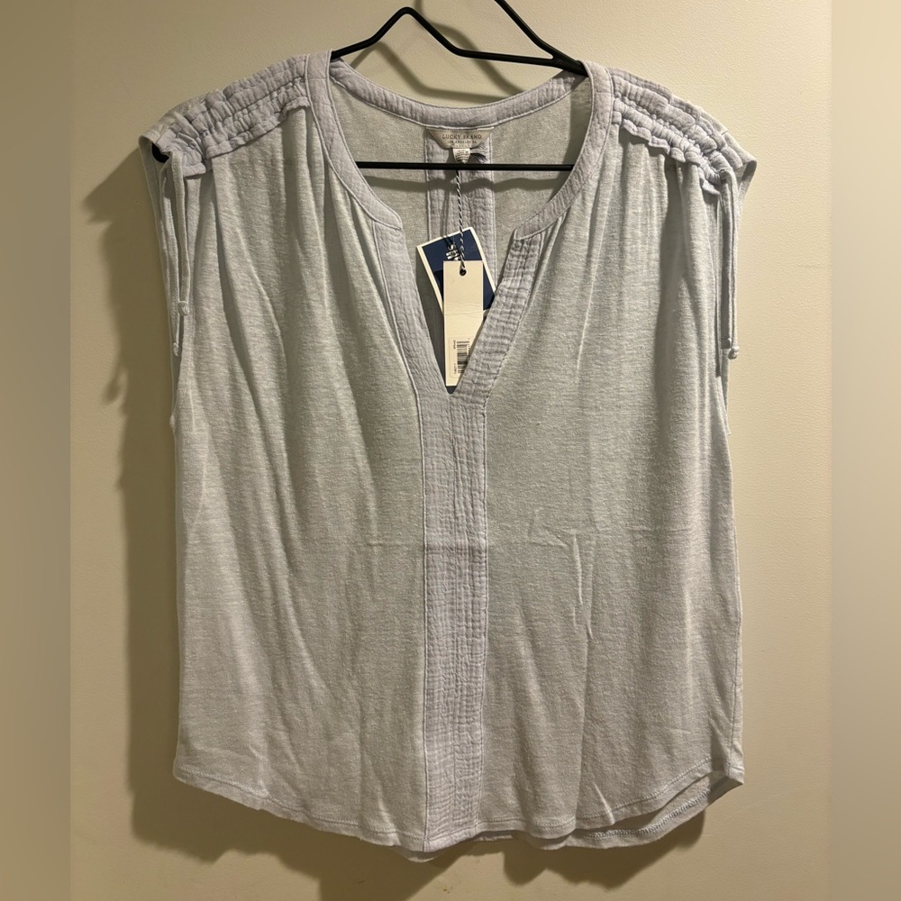 Light Gray-Blue Top